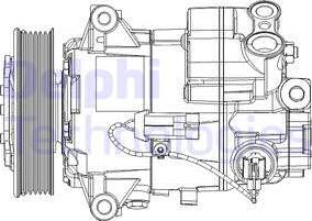 Delphi TSP0155947 - Компрессор кондиционера autospares.lv