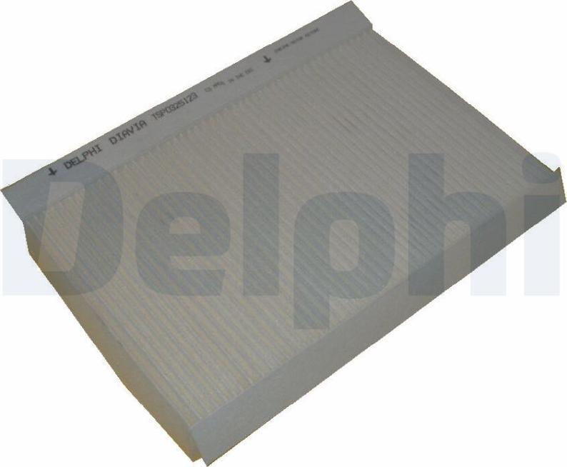 Delphi TSP0325123CB - Фильтр воздуха в салоне autospares.lv