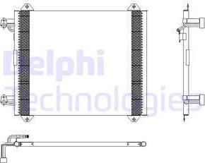 Delphi TSP0225407 - Конденсатор кондиционера autospares.lv