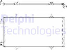 Delphi TSP0225637 - Конденсатор кондиционера autospares.lv