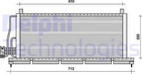 Delphi TSP0225046 - Конденсатор кондиционера autospares.lv