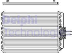 Delphi TSP0225061 - Конденсатор кондиционера autospares.lv