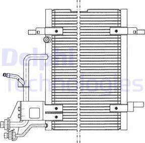 Delphi TSP0225011 - Конденсатор кондиционера autospares.lv
