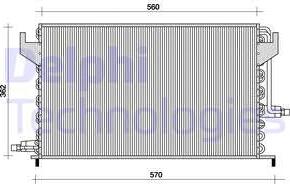 Delphi TSP0225024 - Конденсатор кондиционера autospares.lv