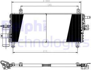 Delphi TSP0225147 - Конденсатор кондиционера autospares.lv