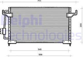 Delphi TSP0225120 - Конденсатор кондиционера autospares.lv