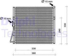 Delphi TSP0225122 - Конденсатор кондиционера autospares.lv