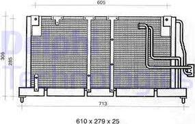 Delphi TSP0225354 - Конденсатор кондиционера autospares.lv