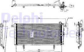 Delphi TSP0225224 - Конденсатор кондиционера autospares.lv