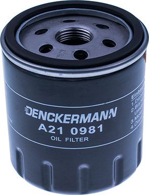 Denckermann A210981 - Масляный фильтр autospares.lv