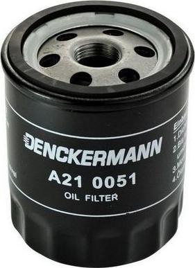 Denckermann A210051 - Масляный фильтр autospares.lv