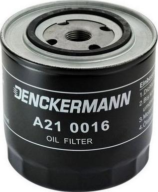 Denckermann A210016 - Масляный фильтр autospares.lv
