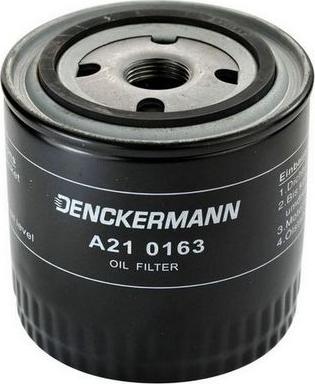 Denckermann A210163 - Масляный фильтр autospares.lv