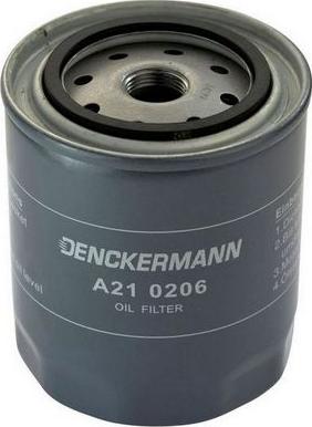 Denckermann A210206 - Масляный фильтр autospares.lv