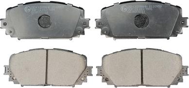 Denckermann B110959 - Тормозные колодки, дисковые, комплект autospares.lv