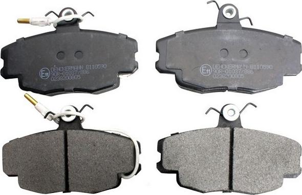Denckermann B110590 - Тормозные колодки, дисковые, комплект autospares.lv