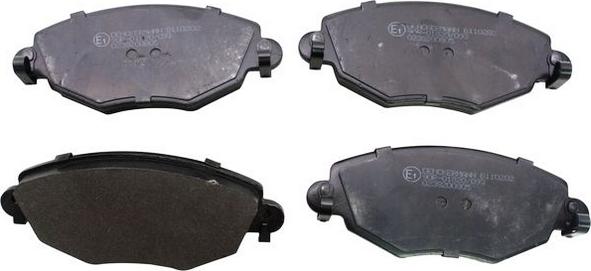 Denckermann B110202 - Тормозные колодки, дисковые, комплект autospares.lv