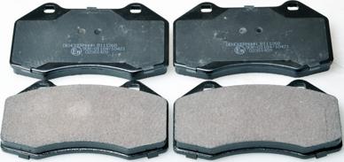 Denckermann B111268 - Тормозные колодки, дисковые, комплект autospares.lv