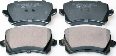 Denckermann B111275 - Тормозные колодки, дисковые, комплект autospares.lv
