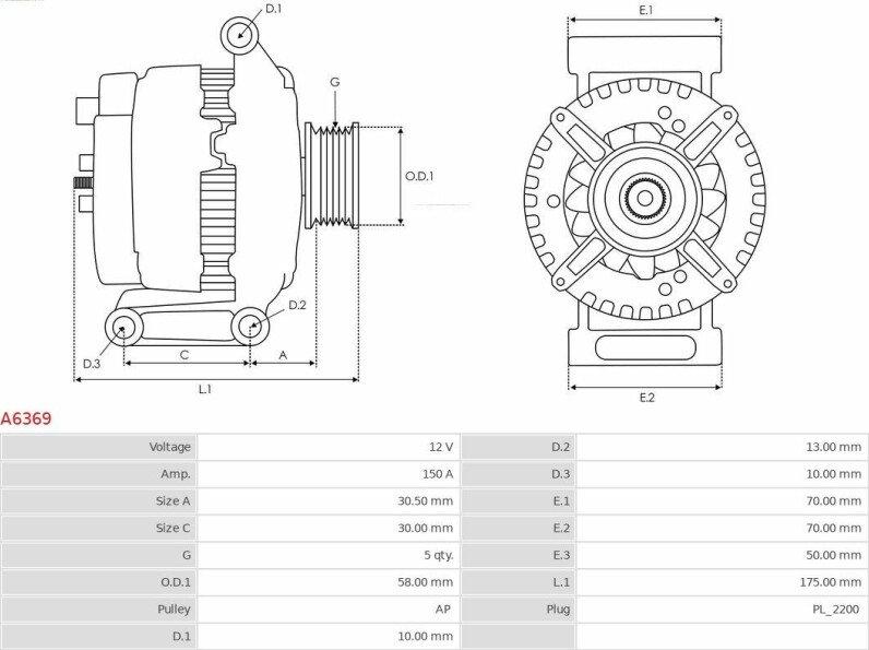 Denso 104210-3260 - Генератор autospares.lv