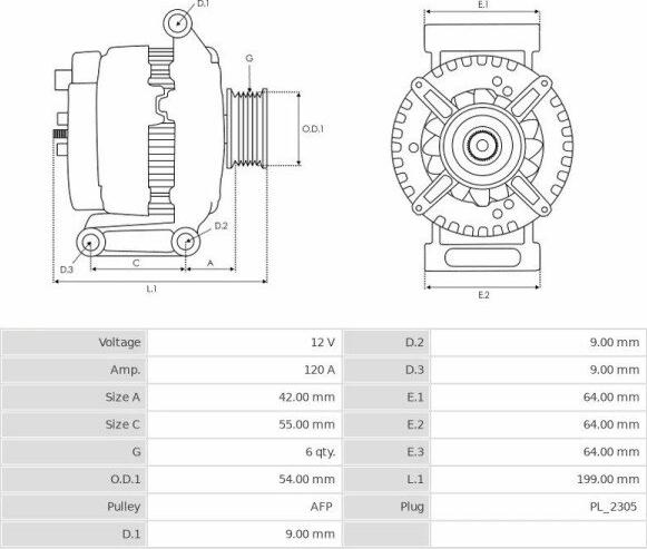 Denso 1012101700 - Генератор autospares.lv