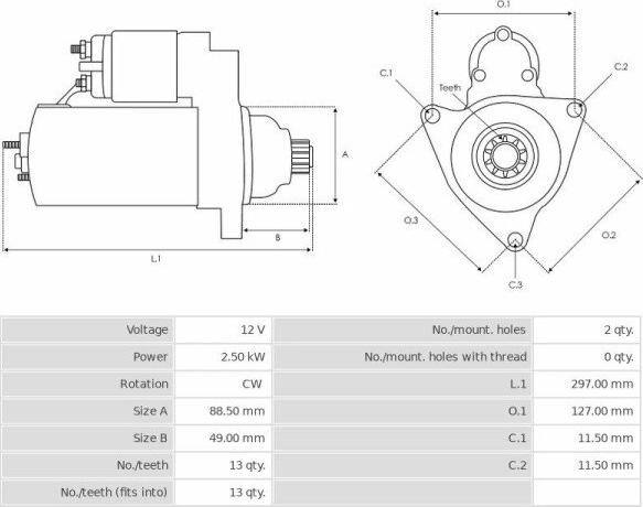 Denso 1280000210 - Тяговое реле, соленоид, стартер autospares.lv