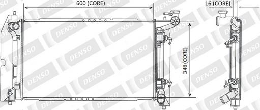 Denso A221-A386 - Радиатор, охлаждение двигателя autospares.lv