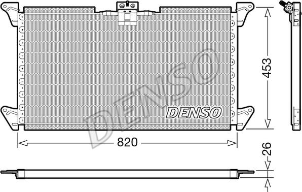 Denso DCN99075 - Конденсатор кондиционера autospares.lv