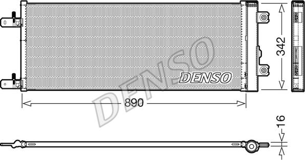 Denso DCN99071 - Конденсатор кондиционера autospares.lv