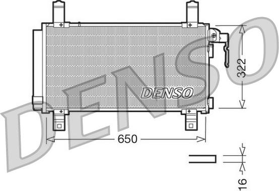Denso DCN44006 - Конденсатор кондиционера autospares.lv