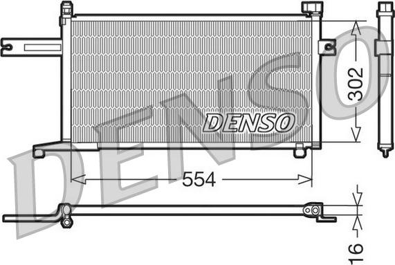 Denso DCN46005 - Конденсатор кондиционера autospares.lv