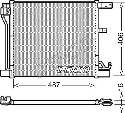 Denso DCN46018 - Конденсатор кондиционера autospares.lv