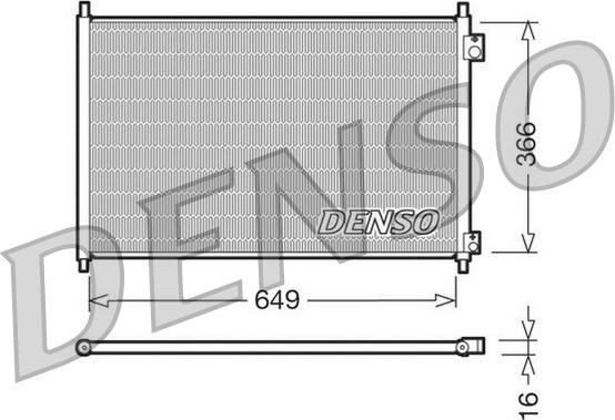 Denso DCN40006 - Конденсатор кондиционера autospares.lv