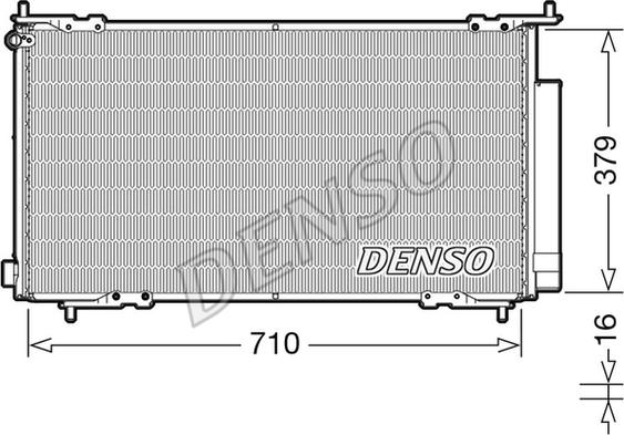 Denso DCN40015 - Конденсатор кондиционера autospares.lv