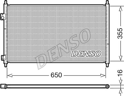 Denso DCN40018 - Конденсатор кондиционера autospares.lv