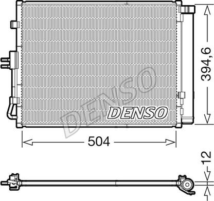 Denso DCN43005 - Конденсатор кондиционера autospares.lv