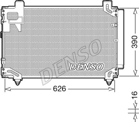 Denso DCN50044 - Конденсатор кондиционера autospares.lv