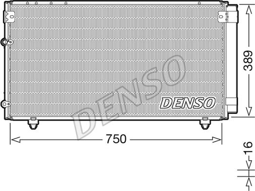 Denso DCN50042 - Конденсатор кондиционера autospares.lv