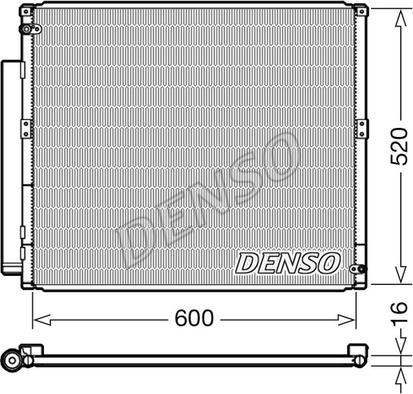 Denso DCN50051 - Конденсатор кондиционера autospares.lv