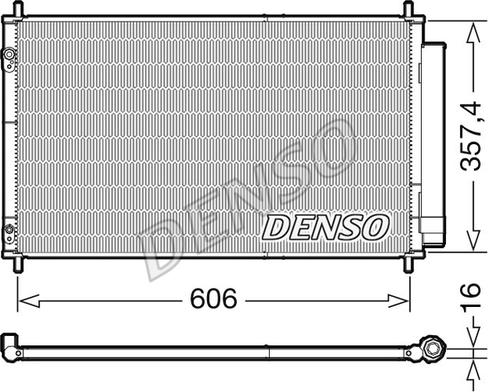 Denso DCN50058 - Конденсатор кондиционера autospares.lv