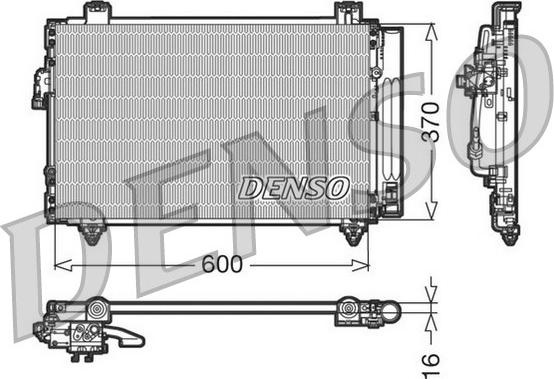 Denso DCN50014 - Конденсатор кондиционера autospares.lv