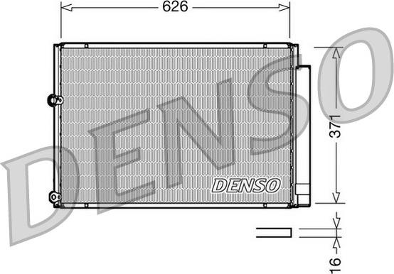 Denso DCN50018 - Конденсатор кондиционера autospares.lv