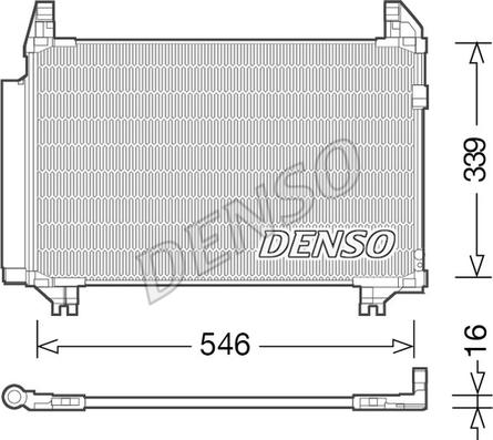 Denso DCN50039 - Конденсатор кондиционера autospares.lv