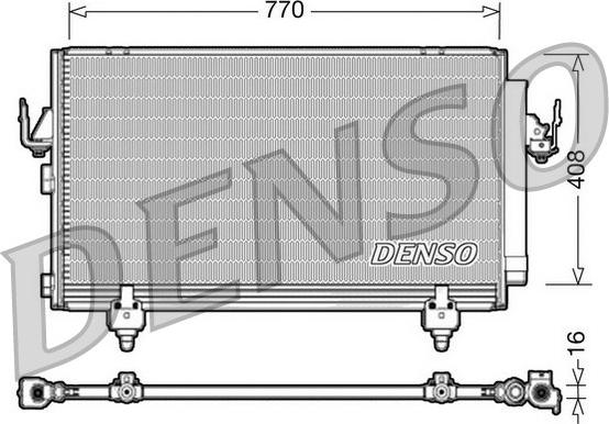 Denso DCN50031 - Конденсатор кондиционера autospares.lv