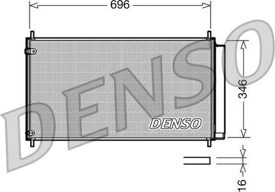 Denso DCN50022 - Конденсатор кондиционера autospares.lv