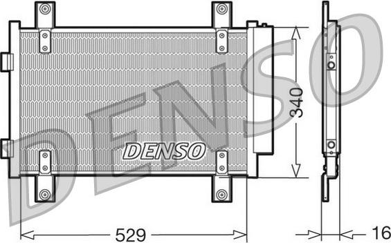 Denso DCN09049 - Конденсатор кондиционера autospares.lv