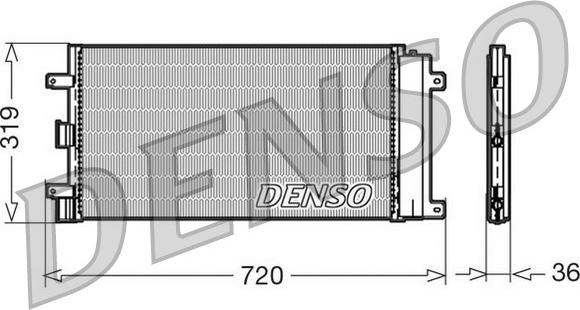 Denso DCN09042 - Конденсатор кондиционера autospares.lv