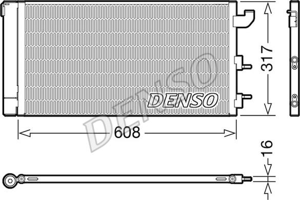 Denso DCN09144 - Конденсатор кондиционера autospares.lv
