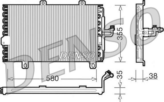 Denso DCN09142 - Конденсатор кондиционера autospares.lv