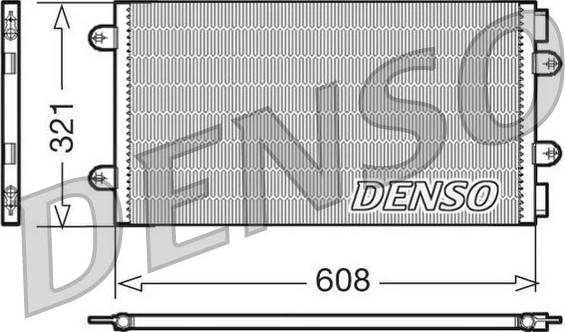 Denso DCN09104 - Конденсатор кондиционера autospares.lv